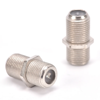 F Type coupleur adaptateur femelle F/F Jack connecteur droit vidéo TV câble connecteur pièces d'équipement électrique