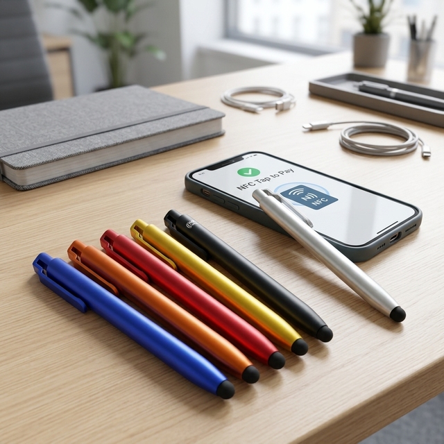 Smart Data Sharing NFC Enabled Ballpoint Writing Tool Pen for Modern Professionals