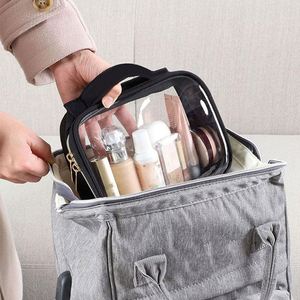 Newest Cosmetic Bag Portable Clear PVC Zipper Bag Fashion Ladies <b>Purse</b> Waterproof Travel Cosmetic Bag - Product Image 5
