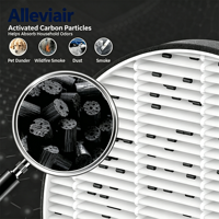 Filtre personnalisé Alleviair H13 HEPA à charbon actif à 4 couches pour purificateur d'air HomBreez WG-03, filtration à 99,97 % (HOME)