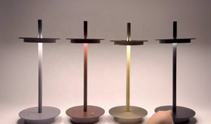 Hiện đại có thể sạc lại kiểu dáng đẹp không dây <span class=keywords><strong>USB</strong></span> sạc bàn di động ánh sáng không dây môi trường xung quanh pin hoạt động dẫn đèn bàn - Product Image 4