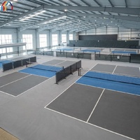 Solución de Construcción de Cancha de Pickleball para Gimnasio Deportivo Interior con Estructura de Acero Prefabricada