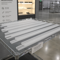 Diffuseur en acrylique blanc laiteux long pour éclairage linéaire LED, abat-jour en plastique acrylique pour éclairage décoratif intérieur