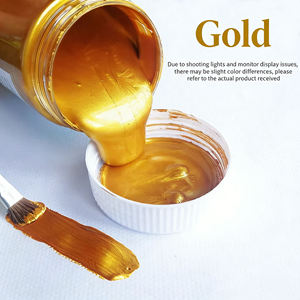 Pintura Industrial Metálica Líquida a Base de Agua con Oro de 24K, Revestimiento Metálico Ecológico de Alto Brillo para Uso Industrial - Product Image 1