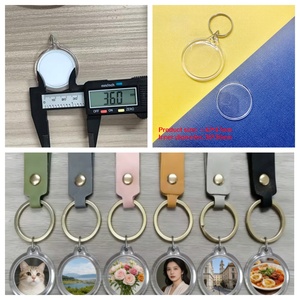 Set <span class=keywords><strong>di</strong></span> <span class=keywords><strong>Portachiavi</strong></span> Personalizzabili in Acrilico con Foto Digitale e Cinturino in Pelle PU, Serigrafia, Leggeri, per Matrimoni e Fai-da-Te - Product Image 5