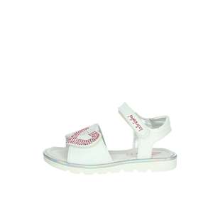 Sandalias Planas Blancas para Niñas Balducci Sport, Talla 31, con Diseño de Corazón con Pedrería - Product Image 1