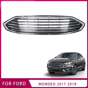 Grille supérieure avant pour pare-chocs chromé style électroplaqué 2017 2018 - Product Image 1