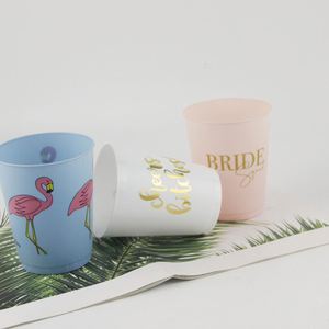 Gobelets en plastique transparent givré personnalisés en gros, 8oz-20oz, sans BPA, en PP, pour événements, avec logo, pour fêtes et mariages - Product Image 4