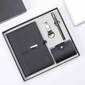 Luxury Business Set Customizable Office <b>Gift</b> <b>Box</b> With Notebook Pen Keychains Cards Holder for Corporate Branding Promotion - Product Image 5