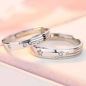 Airishi Romantis 925 perak murni anti-alergi janji zirkon kubik Pave pengaturan Pasangan Cincin jari pesta pertunangan pernikahan - Product Image 3