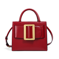 Sac carré tendance pour femme avec boucle en aluminium, bandoulière, style coréen, simple et élégant pour tous les jours