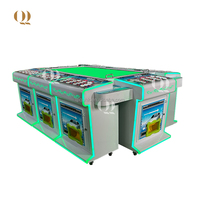 QIQU 2025 compétence poisson tir chasseur Machine de jeu vente chaude 55 pouces 8 joueurs détachable à jetons jeux à jetons