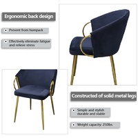 Chaise de loisirs confortable en tissu velours néerlandais pour salon