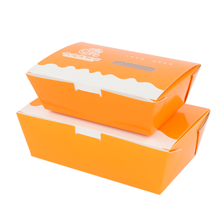 wholesale customized logo take away kraft paper food box  for restaurantPopular