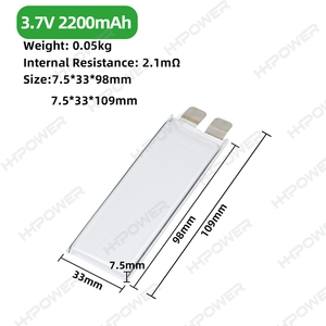 Hochleistungs-10C-Entladung 3,6V 3,7V 2200mAh 2,2Ah Pouch-Akku für Multirotor-UAV-Drohnen - Product Image 6