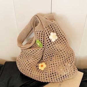 Nouveau sac fourre-tout en tricot à grande capacité tendance automne/hiver pour femmes, sac à bandoulière polyvalent - Product Image 2