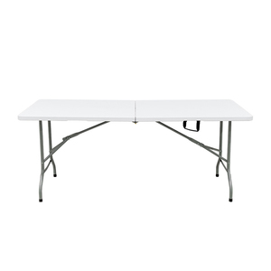 Cheap price advantage foldable rectangular white 180cm plastic 6 ft plastic folding table