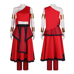 Costume Cosplay di Halloween per Anime <span class=keywords><strong>Avatar</strong></span>: <span class=keywords><strong>The</strong></span> Last Airbender, Costume di Bumi Omashu Katara con Pantaloni e Componenti Superiori - Product Image 5