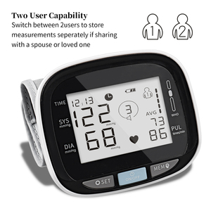 Pulso Digital Pressão Arterial Máquina Digital Monitor de Pressão Arterial com grande display LCD para uso doméstico - Product Image 6