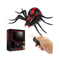 Araignée télécommandée réaliste, jouets de farces effrayantes RC, araignée électronique infrarouge pour fête ou Halloween, cadeau de blague pour enfants 9915