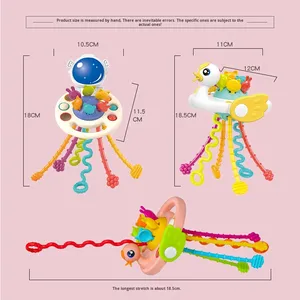 Nuevo <span class=keywords><strong>astronauta</strong></span> dedo tirar divertido juguete infantil plástico apretar bebé mordedor con cuerda educación temprana para Amazon - Product Image 4