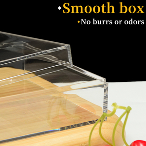 Sang Trọng Tùy Chỉnh Rõ Ràng Thực Phẩm Cấp PS Nhựa Món Quà Cưới Hộp Hình Chữ Nhật Món Tráng Miệng <span class=keywords><strong>Container</strong></span> Cho Tiramisu Kẹo Bánh Mì Sản Xuất - Product Image 4