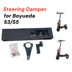 Pièces de scooter électrique Boyueda S5 S3, amortisseur de direction en alliage d'aluminium 345 mm avec support pour scooter électrique E5B/M11/R7/R8/G14 - Product Image 1