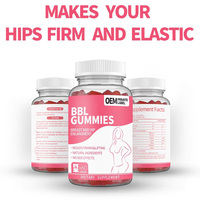 BBL Gummies Supplementen voor Heupen, Billen en Borsten Vergroting, Vrouwen Beautyproducten