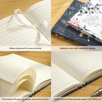 Carnet de notes A5 personnalisé avec reliure spirale, motif dessin animé pour étudiant, lignes horizontales, cahier de devoirs, impression de logo