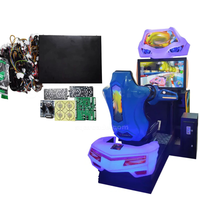 Shuangqu Coin Operated Dynamic Blast Racing Game Machine DIY Full Kit Video Driving Simulator Car Sim Racing Game Arcade