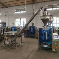 Machine de remplissage automatique à vis sans fin pour poudres (maïs, blé, riz, amandes, poivre noir)