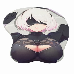 แผ่นรองเมาส์ซิลิโคนรูปสาวการ์ตูนอนิเมะเกมมิ่ง อกใหญ่ บรรจุเจลที่ส่วนล่าง - Product Image 2