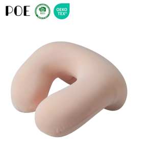 Oreiller de sieste pour dormeurs latéraux, en mousse à mémoire de forme matelassée, pour le cou, compact, portable, ergonomique, lavable - Product Image 1