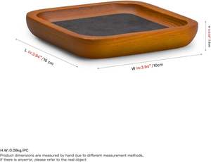 Plateau de service de luxe personnalisé pour cosmétiques, en cuir PU vintage, pour le bureau, très vendu - Product Image 4