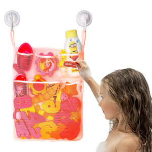 Organizador de juguetes para baño de bebé, bolsa de malla colgante para <span class=keywords><strong>bañera</strong></span> de bebé, malla lavable duradera, soporte de baño - Product Image 3