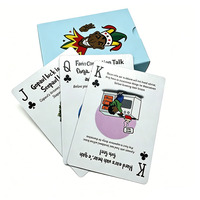 Cartes d'affirmation personnalisées format poker, ensemble de conversation sur la connexion familiale OEM avec papier couché et impression offset