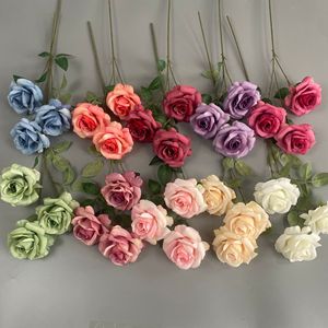 Rosas Artificiales, Ramo Decorativo de Alta Simulación, Arreglo Floral para Bodas, Decoración de Exteriores y Jardinería - Product Image 3