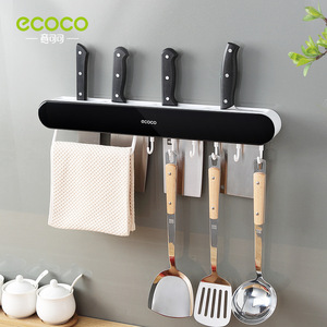 Ecoco Wall Mounted Knife Holder Rectangle Punch Free <b>Kitchen</b> <b>Storage</b> <b>Rack</b> <b>For</b> Knife And Utensil Organization - Product Image 2