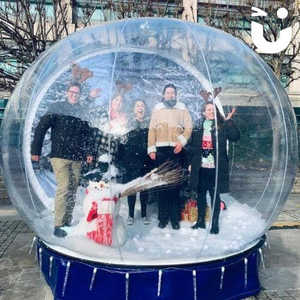 BubbleTent al aire libre inflable Navidad globo de nieve bola inflable publicidad decoración humana globo de nieve para la venta - Product Image 1