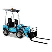 Cina Mini Front-End Loader batteria elettrica al litio 0.5 Ton 1 Ton Mini caricatore elettrico con certificato CE