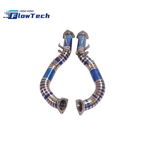 Collecteur d'échappement léger en titane Motorsport OPF pour Porsche 982 GT4 RS 4.0L – Tuyau avant de course - Product Image 4