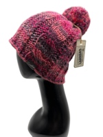 LANDBAS LUH-14857 Mükemmel Tasarım 56-58CM Büyük Kablolu Günlük Örgü Bere Dokuma Etiket Baskı Yöntemi Unisex Yetişkin Kışlık Akrilik