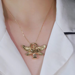 สร้อยคอไทเทเนียมแบบยาวสีทอง18K สำหรับผู้ชายที่ร่ำรวย - Product Image 6