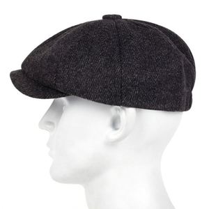 Nouveau Chapeau Gavroche Littéraire Vintage Style Anglais 2025 – Chapeau Gavroche Tendance à 8 Panneaux, Béret à Carreaux Foncés pour Hommes - Product Image 4