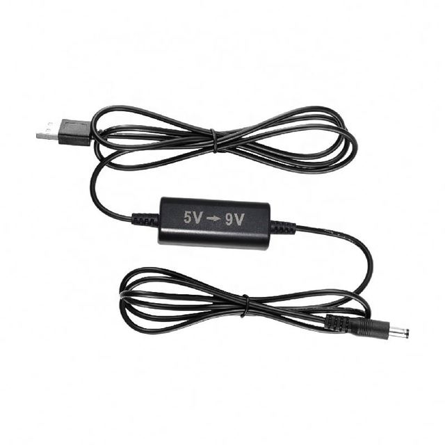 USB Boost Cable 5V to 9V Power USB Power Adapter Cable USB to DC Convert Cable DC 5.5*2.1 Power Port Wide Compatibility