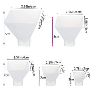 Moldes de resina epoxi para manualidades, moldes de silicona con modos de molde, DIY, de resina de cristal, pirámide, venta al por mayor de fábrica - Product Image 4