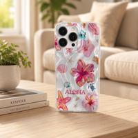 Coque de téléphone portable en soie argentée à motif floral étoile de mer Big Fish pour iPhone 8 X Xr Xs Max 13 14 15 16 17 18 Pro Max