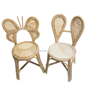 Silla Infantil de Ratán Moderna Hecha a Mano de Lujo para Eventos de Hotel, Bodas y Fiestas, Mimbre Natural, Segura, Duradera y Ecológica - Product Image 1