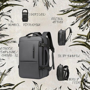 Boys' Waterproof Oxford Travel <b>Backpack</b> with USB <b>Large</b> <b>Capacity</b> 17.3-inch Computer Bag Business & Student Multi-functional - Product Image 3