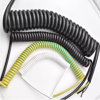 Kabel Spiral OEM Multi-Core dengan Selubung PUR dan Kawat Spiral